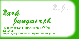 mark jungwirth business card